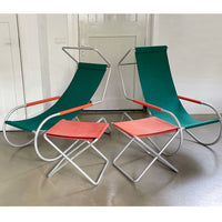 Set of midcentury 'Lido' sun lounge chairs, design Battista and Gino Giudici