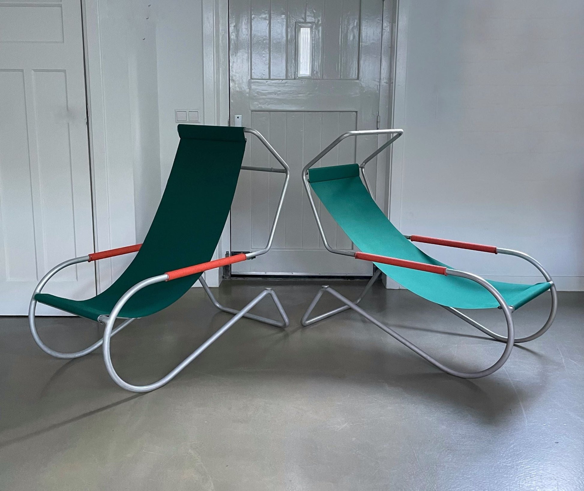 Set of midcentury 'Lido' sun lounge chairs, design Battista and Gino Giudici - COLLECTORS RDAM