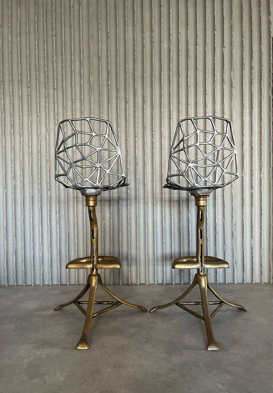 Set of two extraordinary barstools by David Marshall - Collectors - Net.Work