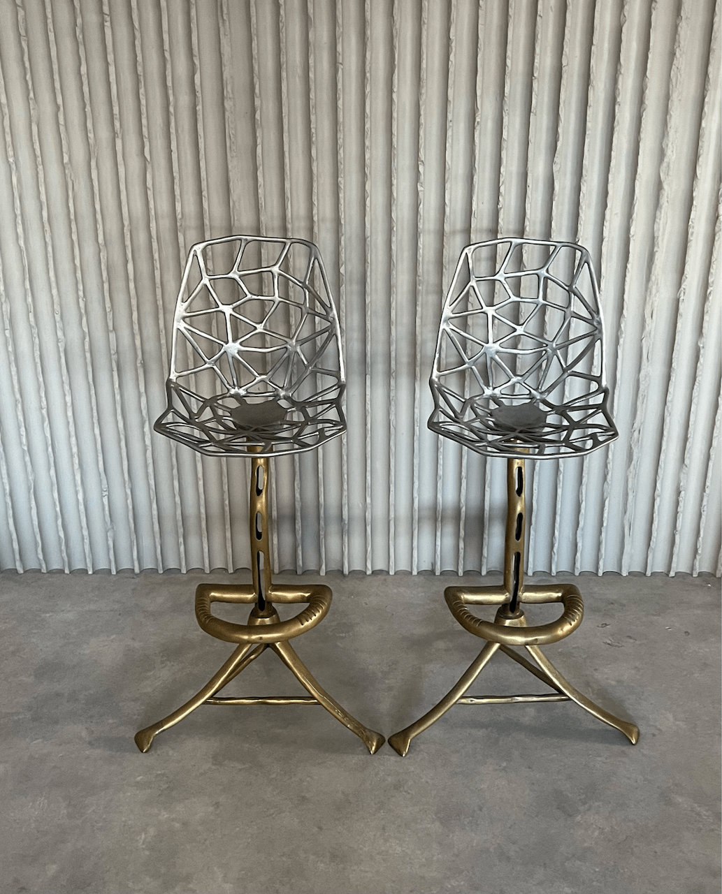Set of two extraordinary barstools by David Marshall - Collectors - Net.Work