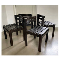 Set von Lattenstühlen im Vintage-Design