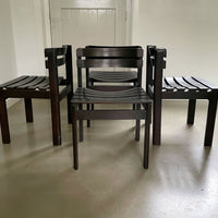 Set von Lattenstühlen im Vintage-Design