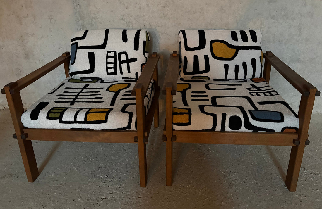 Set Safari lounge armchairs(2) and side table Gerd Lange for Bofinger - Collectors - Net.Work