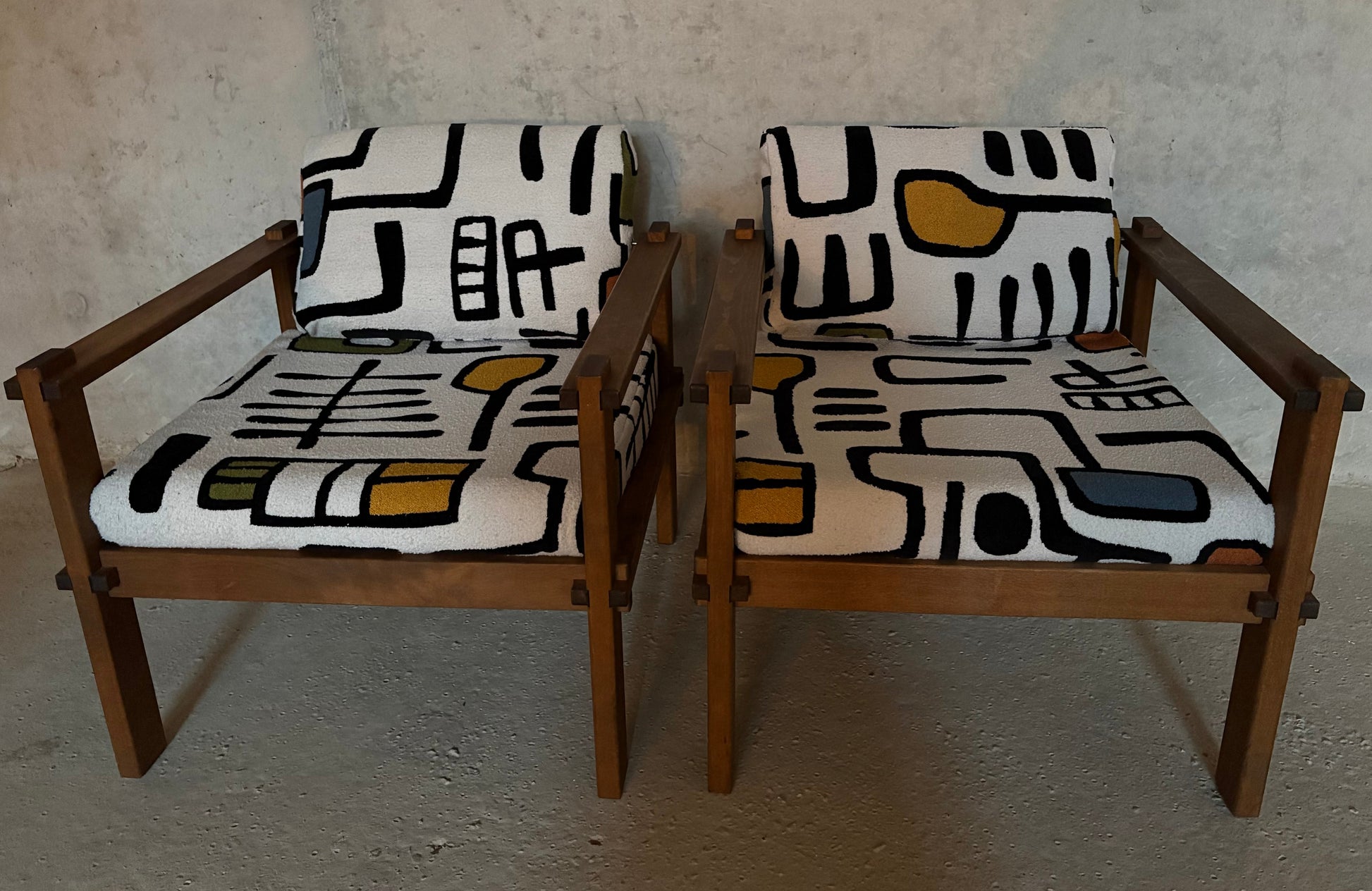 Set Safari lounge armchairs(2) and side table Gerd Lange for Bofinger - Collectors - Net.Work