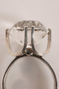 Silver Ring with Rock Crystal – Design by Elis Kauppi, Finland, 1975 - Collectors - Net.Work