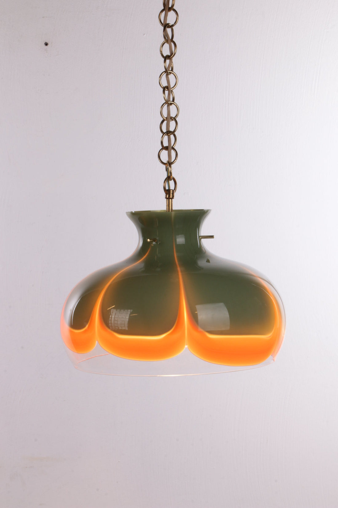 Spage Age Pendant Lamp Kaiser Leuchten with Murano Glass. - Collectors - Net.Work