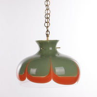 Spage Age Pendelleuchte Kaiser Leuchten mit Muranoglas.