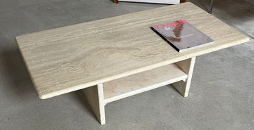 Stunning Travertine Coffee Table (120x60 cm) - COLLECTORS RDAM
