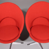 Verner Panton Model Cone K1 Chairs by Plus Linje 60s