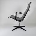 Very early Eames EA 116 'triple black' Lounge Chair, by Herman Miller - COLLECTORS RDAM