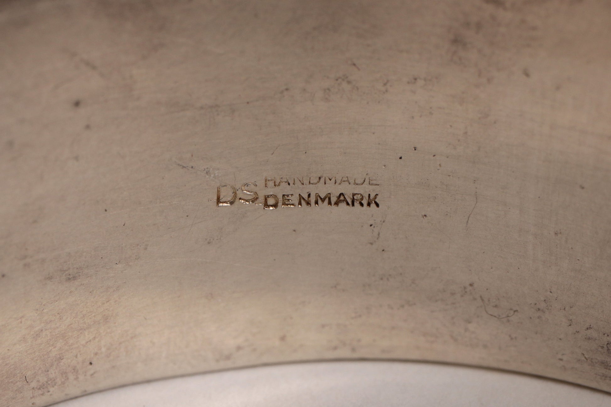 Verzilverde armband met glassteen van Dansk Smykkekunst,1970 Denemarken. - Collectors - Net.Work