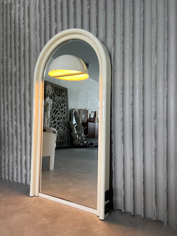 Vintage 1970s Illuminated Mirror with Built - In Socket - Collectors - Net.Work