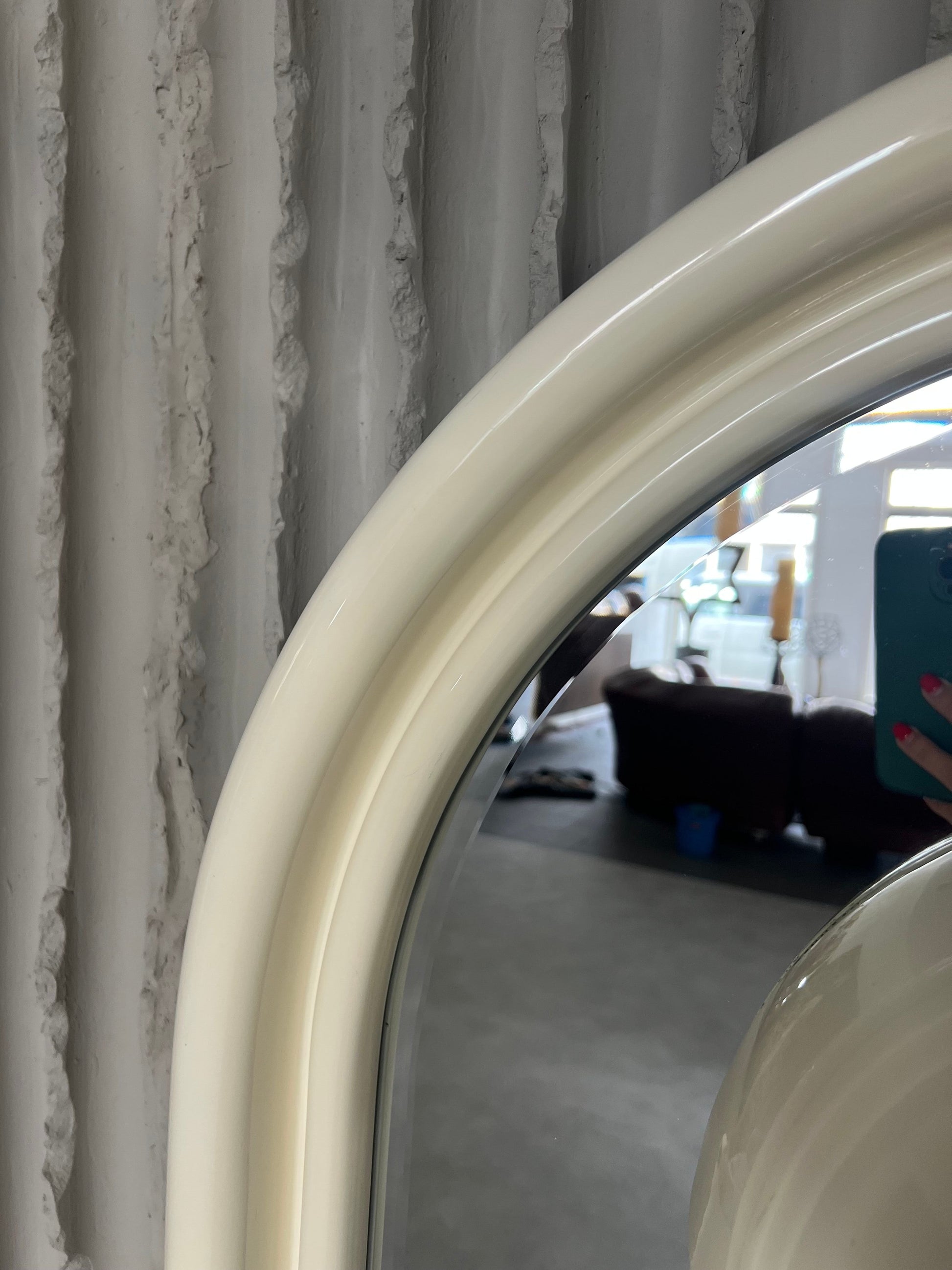 Vintage 1970s Illuminated Mirror with Built - In Socket - Collectors - Net.Work