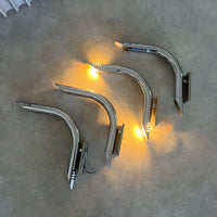 Vintage Chrome Wall Lights – 4 available