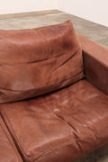 Vintage Cognac Leather Sofa Boedapest by Paola Navone for Baxter - Collectors - Net.Work