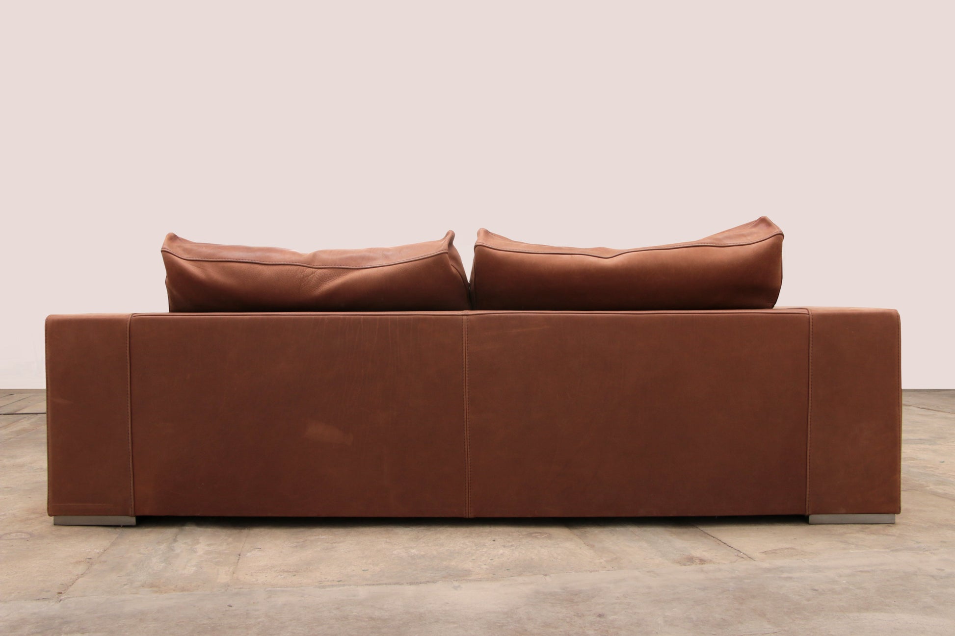 Vintage Cognac Leather Sofa Boedapest by Paola Navone for Baxter - Collectors - Net.Work