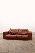 Vintage Cognac Leather Sofa Boedapest by Paola Navone for Baxter - Collectors - Net.Work