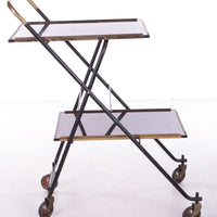 Vintage Franse Serveerwagen, jaren 60