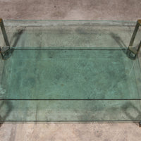 Vintage-Glas-Couchtisch von Peter Ghyczy, Modell T24 (120x70x45)