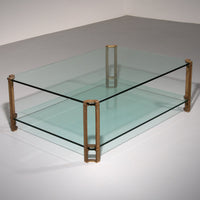 Vintage-Glas-Couchtisch von Peter Ghyczy, Modell T24 (120x70x45)