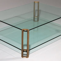 Vintage-Glas-Couchtisch von Peter Ghyczy, Modell T24 (120x70x45)