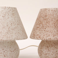 Vintage Glass Mushroom Table Lamps - 1960s Germany