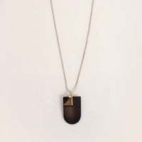 Vintage Hans Hanssen ketting Zilver, 14k goud met diamant
