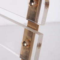 Vintage Hollywood Regency Plexiglas-Esszimmerstuhl aus den 70er Jahren