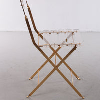 Vintage Hollywood Regency Plexiglas-Esszimmerstuhl aus den 70er Jahren