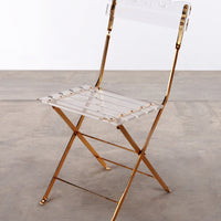 Vintage Hollywood Regency Plexiglas-Esszimmerstuhl aus den 70er Jahren