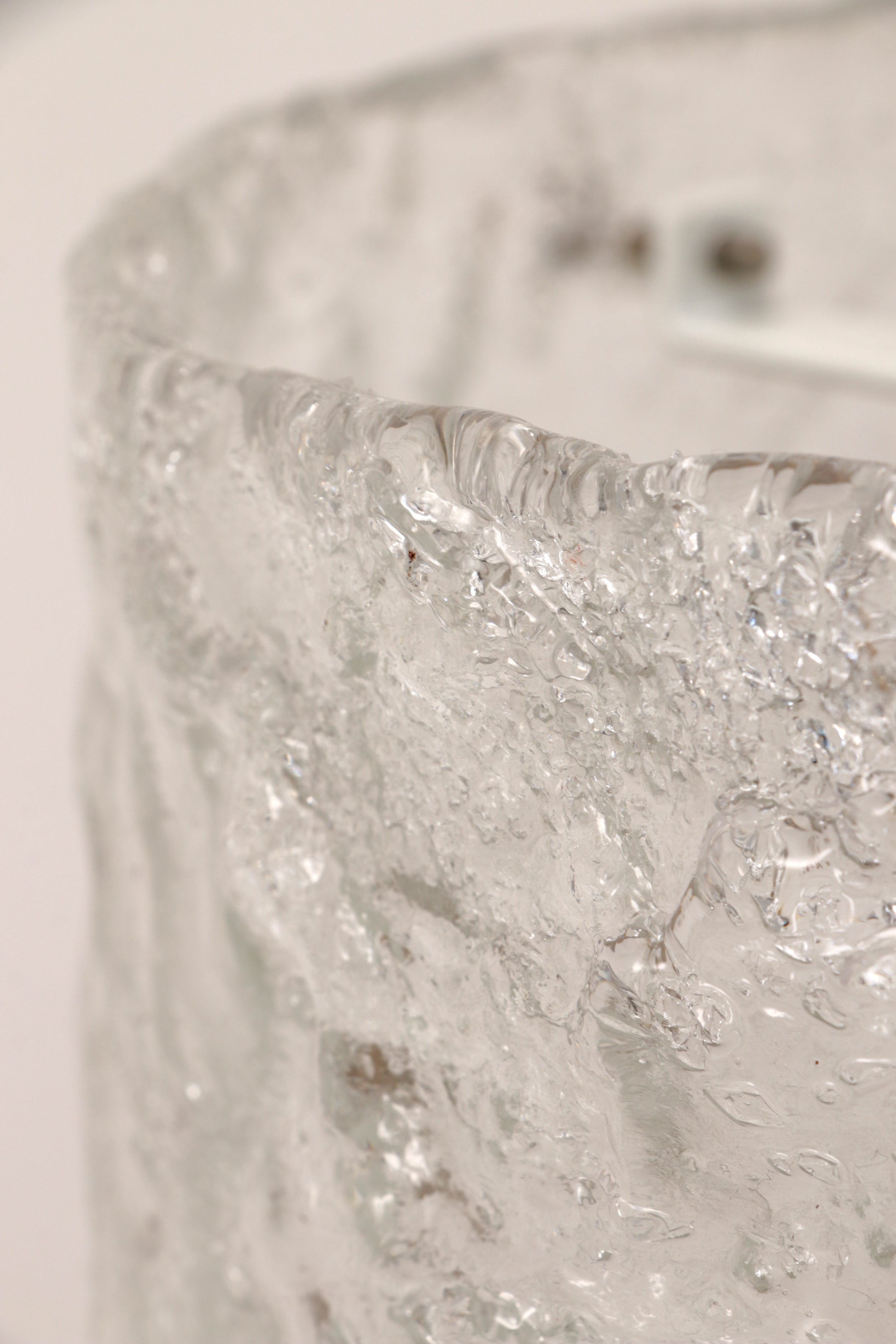 Vintage Ice Glass Pendant Lamp by Egon Hillebrand, 1960s Germany - Collectors - Net.Work