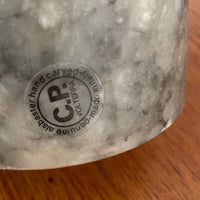 Vintage italienische Tisch- oder Schreibtischlampe, Sockel aus massivem Alabaster