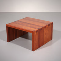 Vintage-Kiefernholz-Couchtisch im Stil von Ate Van Apeldoorn, 1970