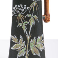 Vintage Ravnild Ceramic Vase With Bamboo Handle | Mid century, Denmark