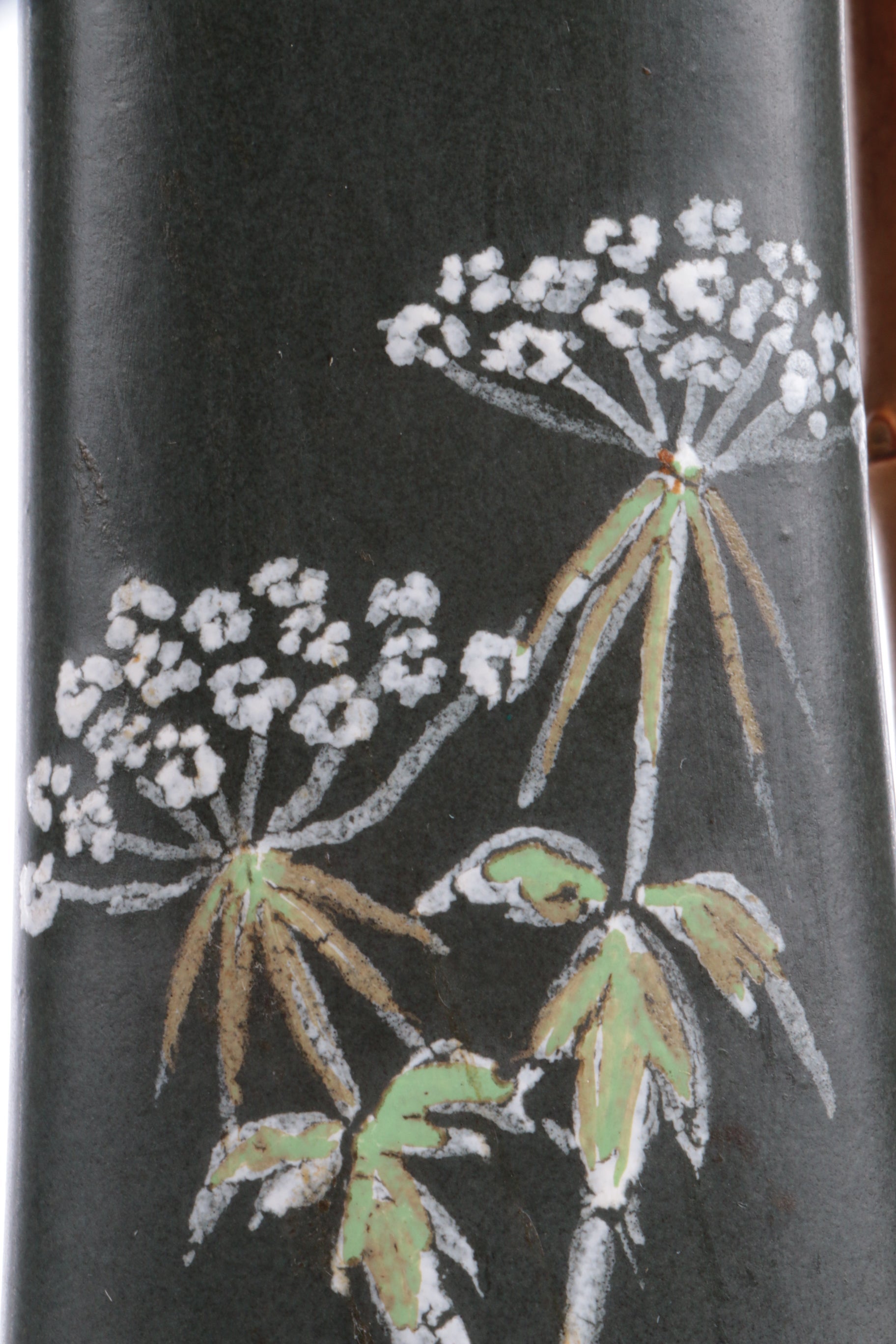 Vintage Ravnild Ceramic Vase With Bamboo Handle | Mid century, Denmark - Collectors - Net.Work