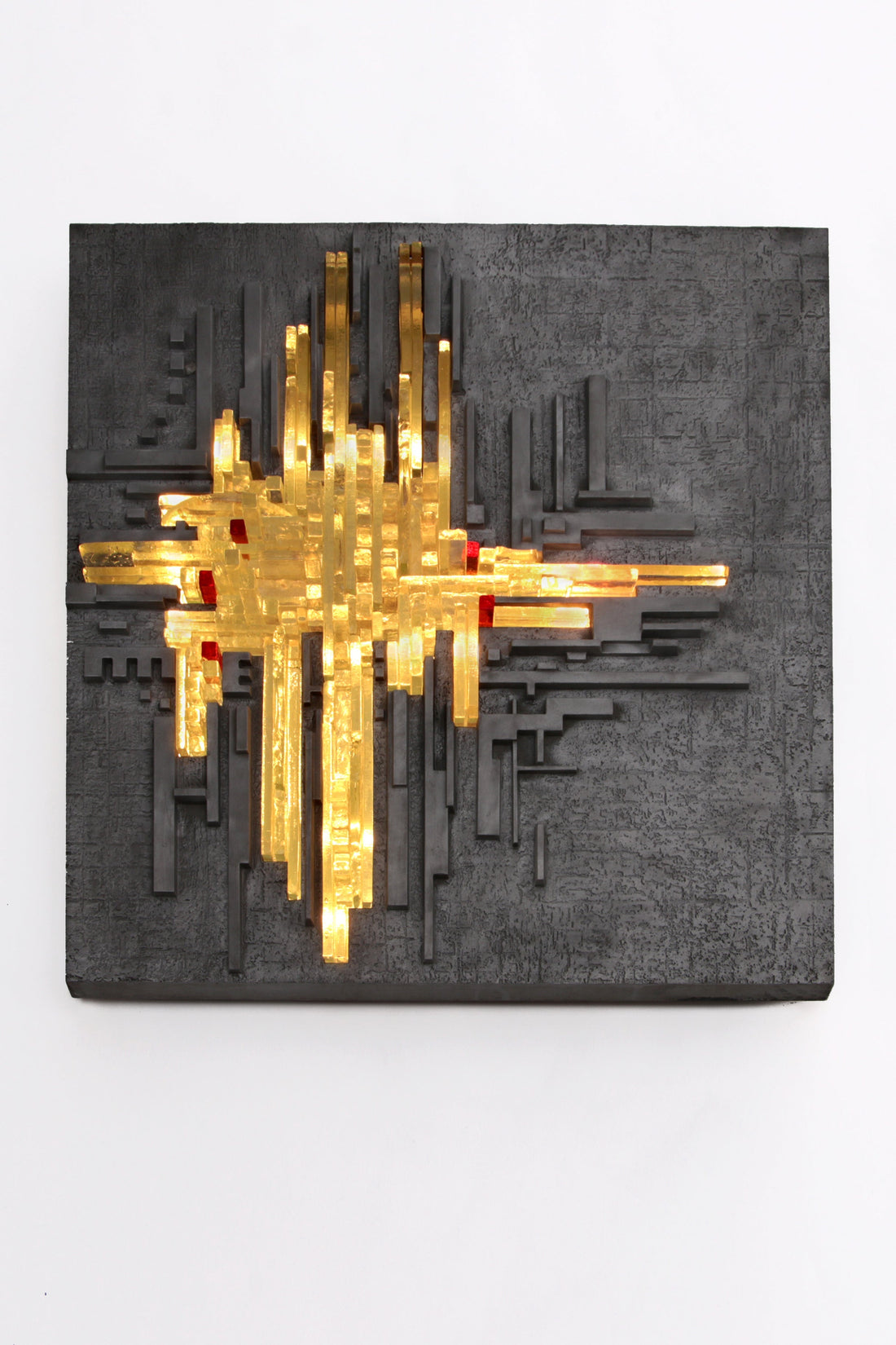 Vintage “Rottura Spaziale” Murano Glass Wall Lamp by Akikaze for Poliarte - Collectors - Net.Work