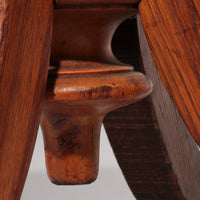 Vintage skandinavischer Klavierhocker aus massivem Buchenholz, aus dem Jahr 1900.
