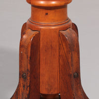 Vintage skandinavischer Klavierhocker aus massivem Buchenholz, aus dem Jahr 1900.