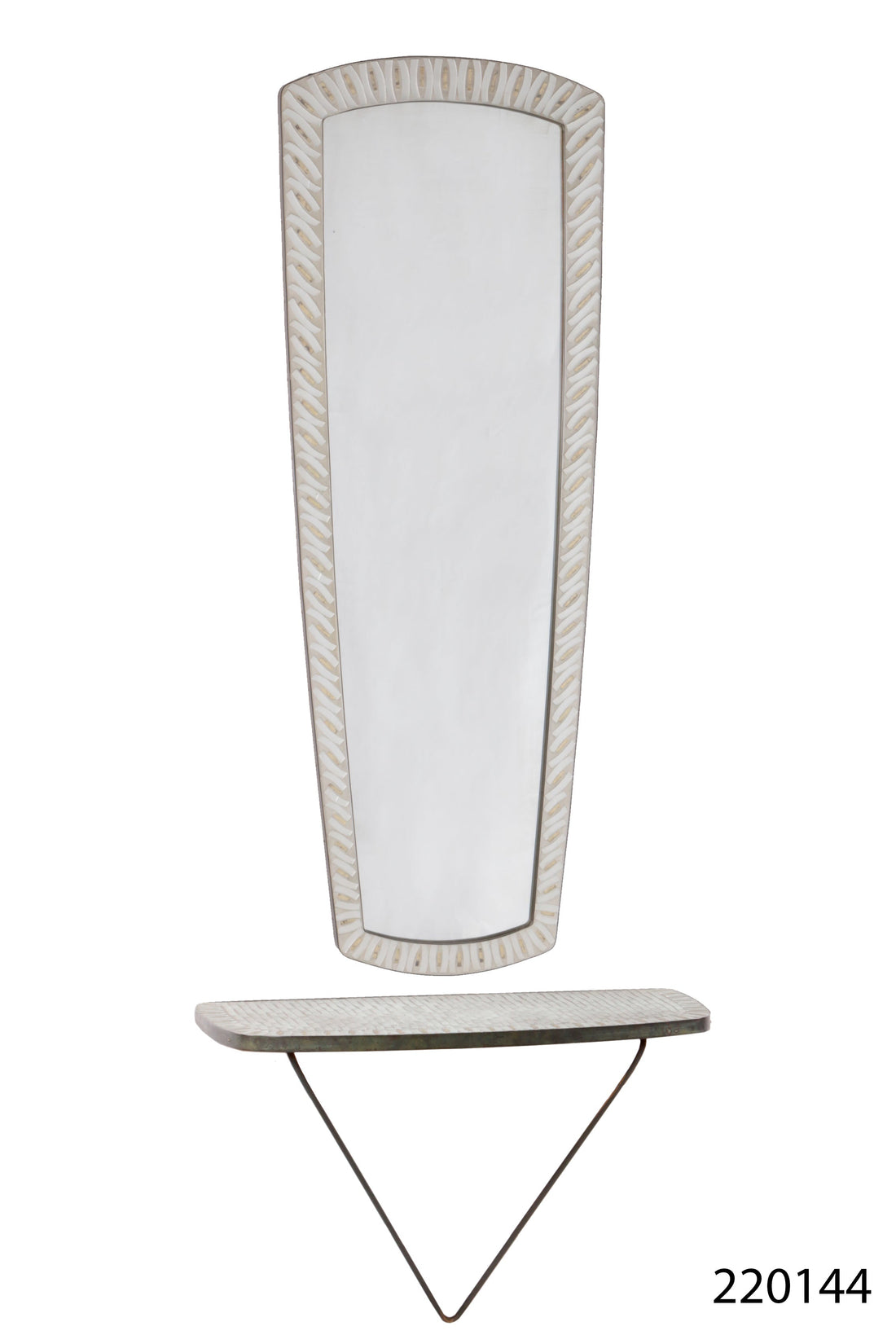 Mozaïeken wandspiegel van Berthold Müller Oerlinghausen, 1950