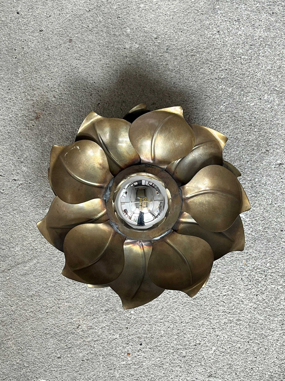 Wandlamp bloem messing - COLLECTORS RDAM