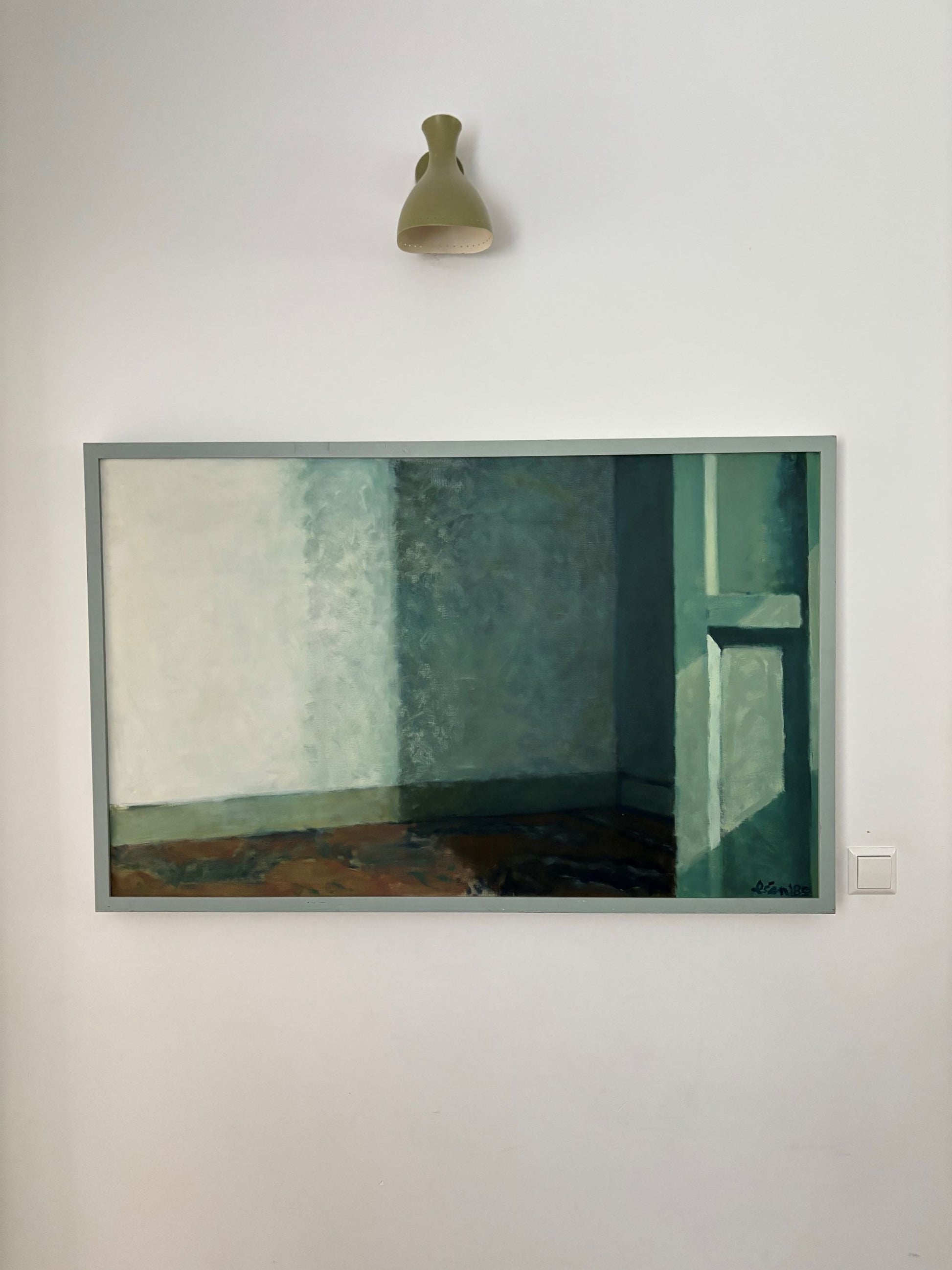 Wonderfull, large painting of Dutch artist Leon Spierenburg (1952 – ), dated 1985 - COLLECTORS RDAM