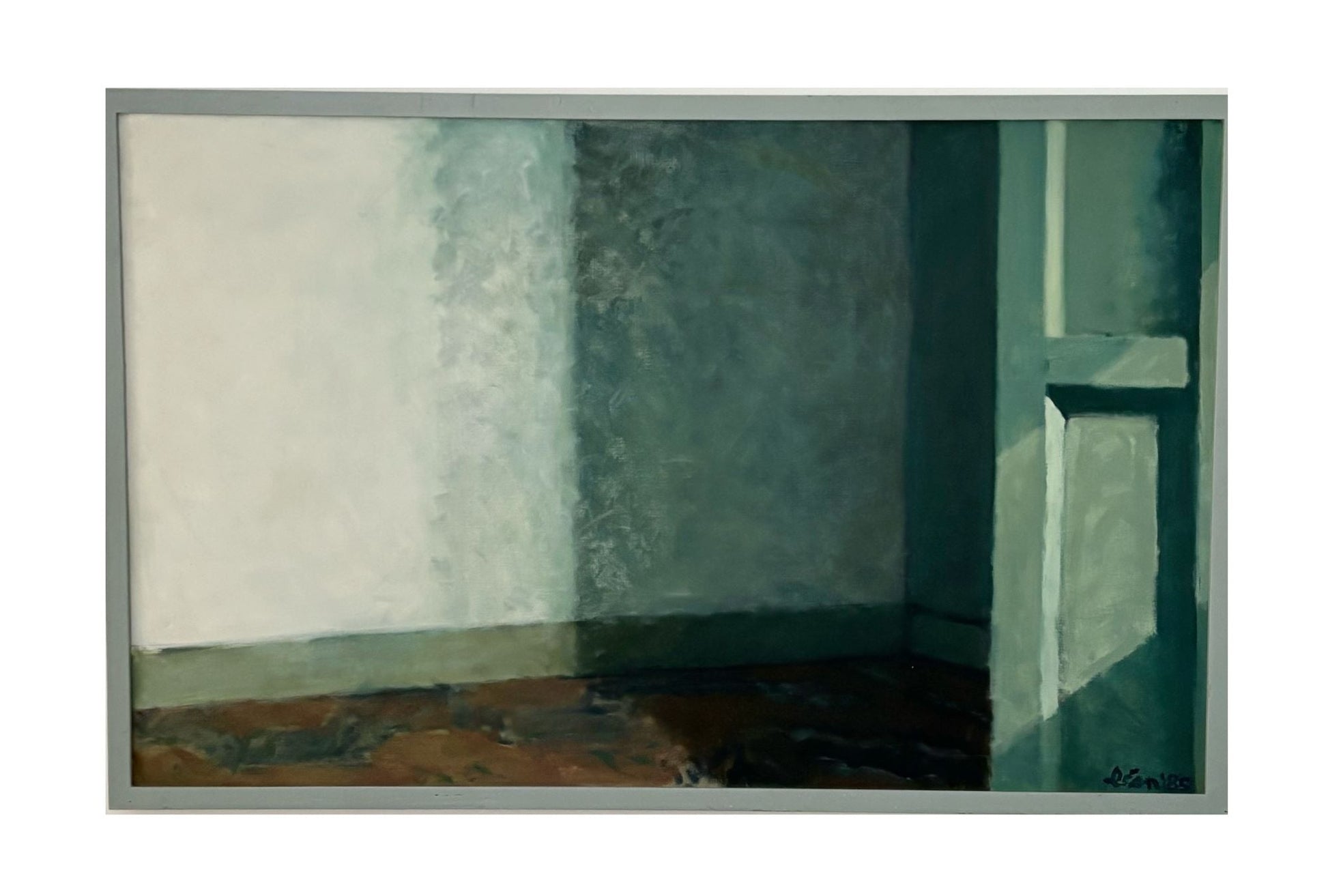 Wonderfull, large painting of Dutch artist Leon Spierenburg (1952 – ), dated 1985 - COLLECTORS RDAM