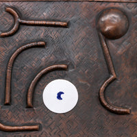XXL-Wanddekoration aus Kupfer mit Emaille-Details, Deutschland, 1960er Jahre 