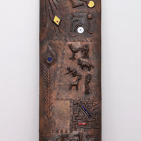 XXL-Wanddekoration aus Kupfer mit Emaille-Details, Deutschland, 1960er Jahre 