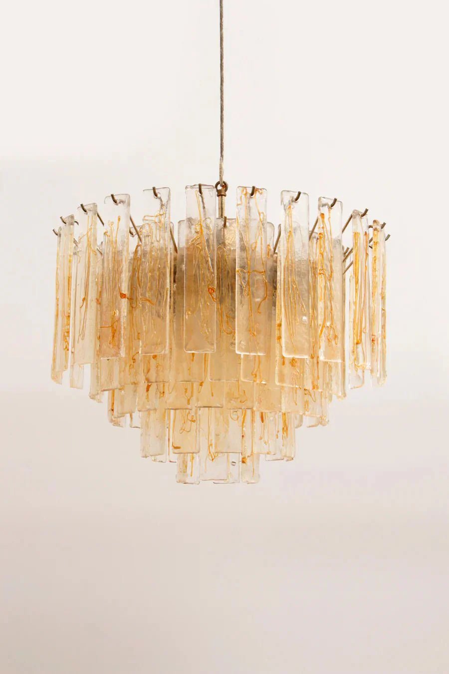XXL Mazzega Murano Glass Chandelier, 1970s, Italy - Collectors - Net.Work