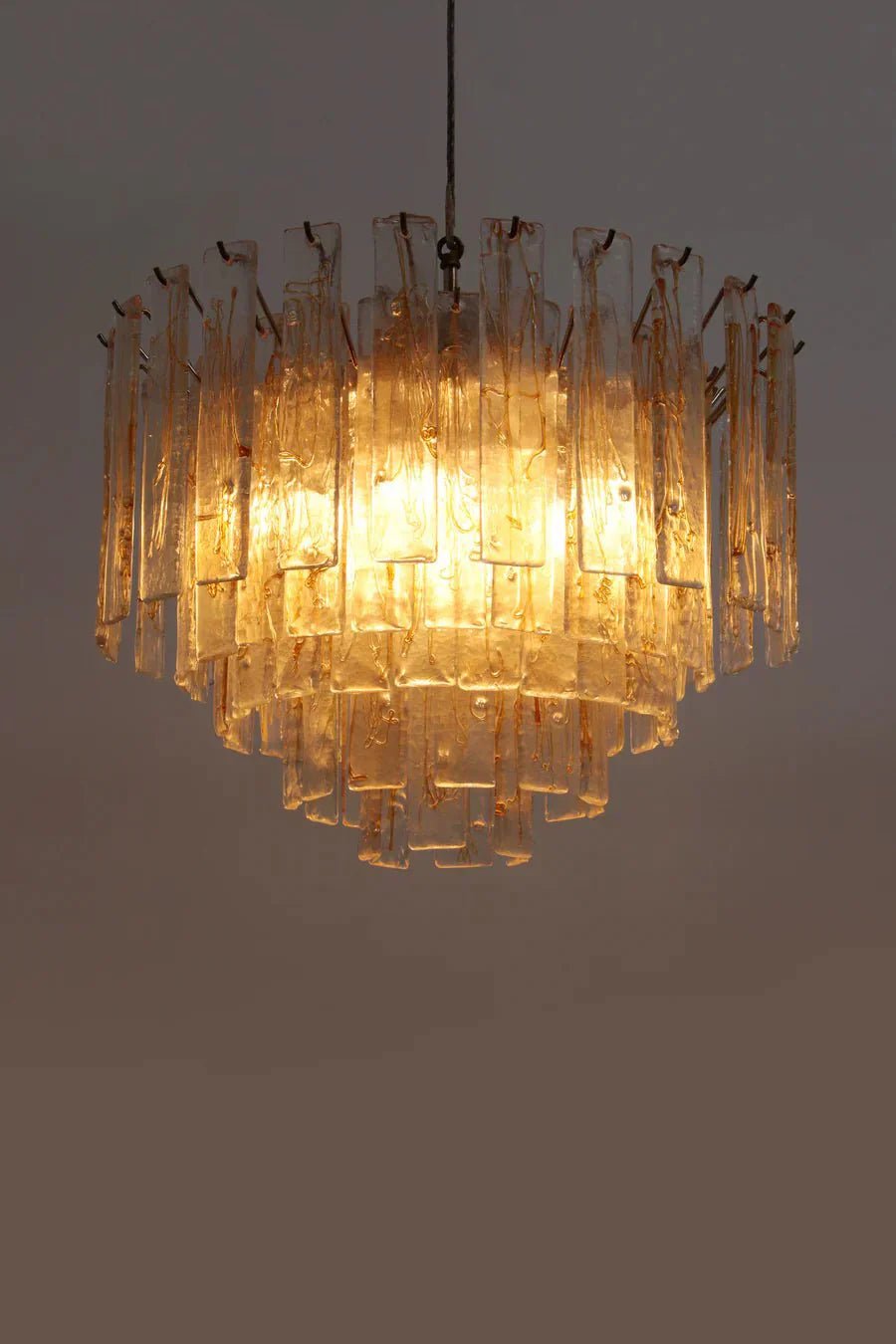 XXL Mazzega Murano Glass Chandelier, 1970s, Italy - Collectors - Net.Work