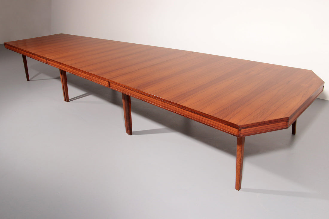 XXXL Mid - Century Teak Conference Board table from Volvo Stockholm 1960 from NK Inredning Stockhlom - Collectors - Net.Work