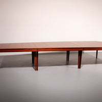 XXXL Mid-Century Teak-Konferenztisch von Volvo Stockholm 1960 von NK Inredning Stockholm
